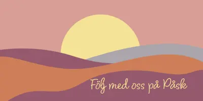 Följ med oss på Påsk orange organic-simple