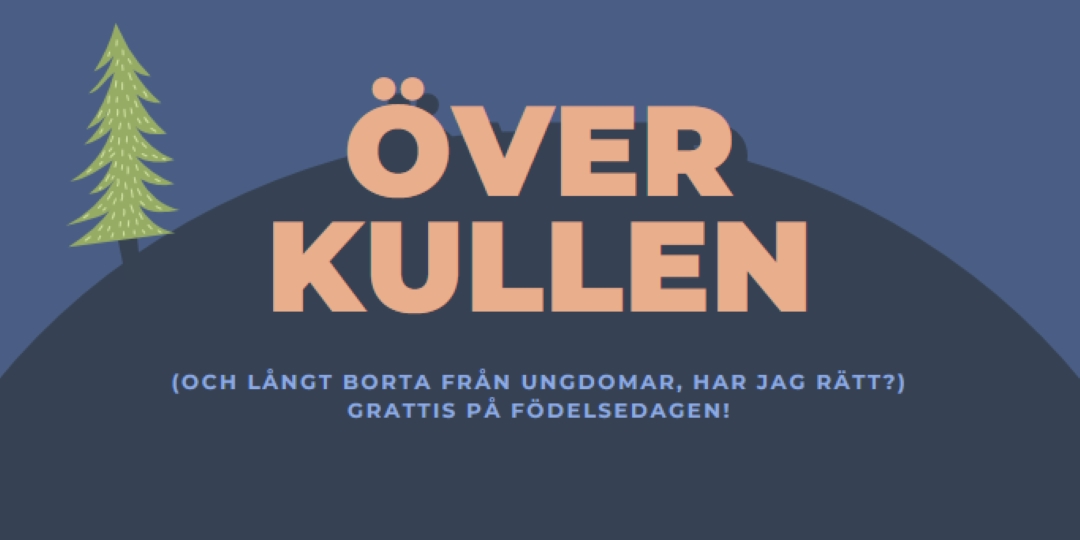 Över kullen blue modern-bold