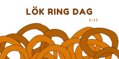 Ringarna vid dussinet orange whimsical-line