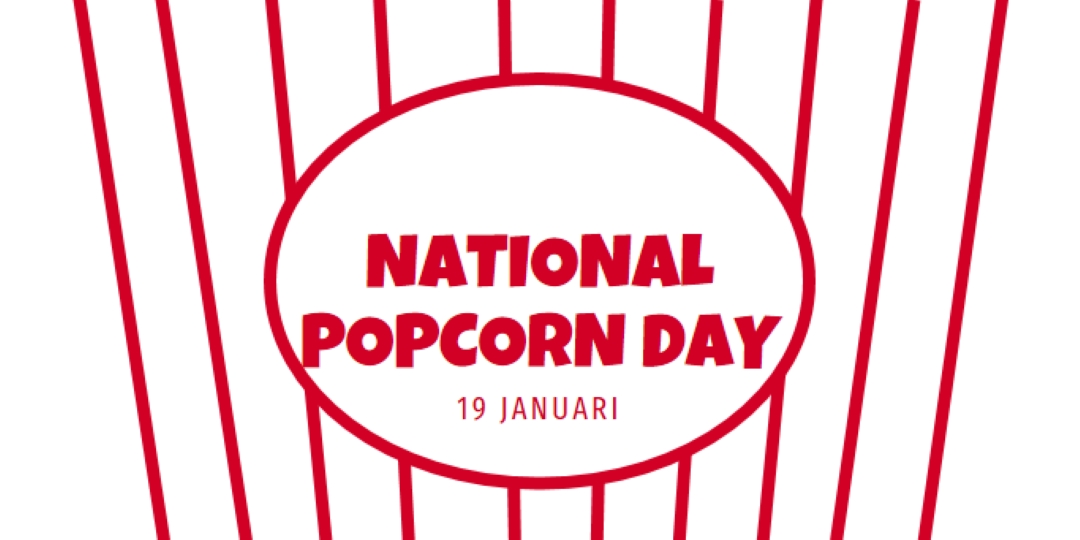 National Popcorn Day white whimsical-line