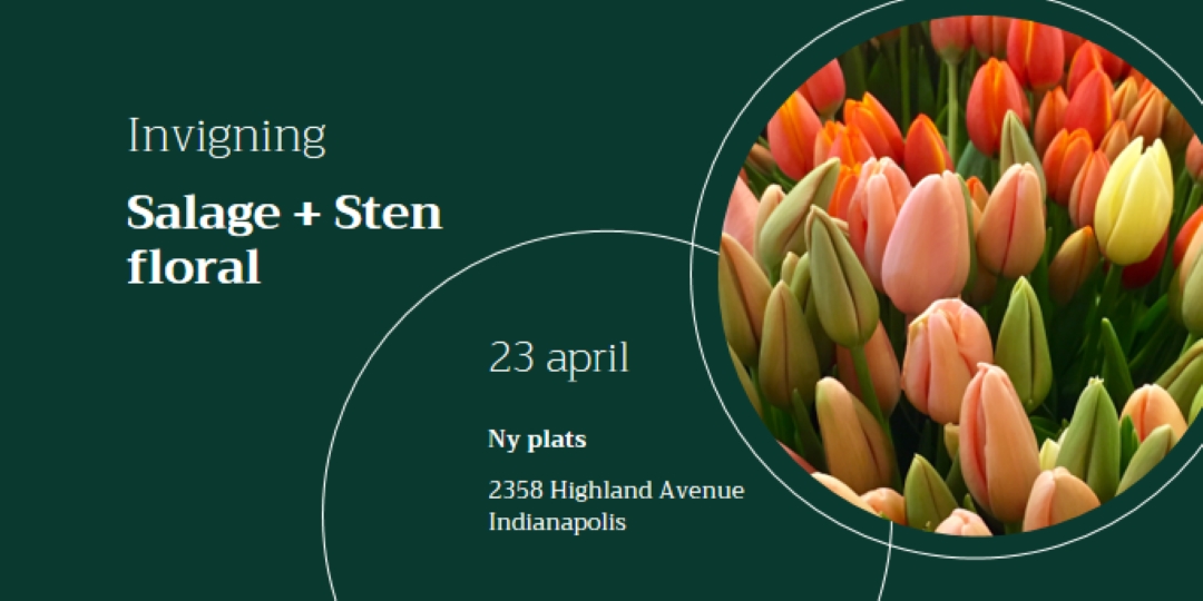 Blommig boutique grand opening green modern-simple