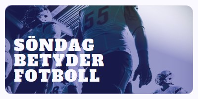 Söndag betyder fotboll purple modern-bold