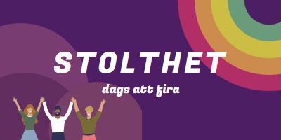 Firar stolthet purple modern-bold