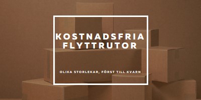 Kostnadsfria flyttrutor brown modern-simple