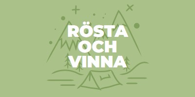 Rösta och vinna green whimsical-line