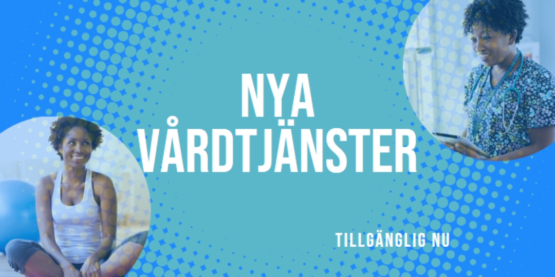 Läkaren är inne blue modern-bold