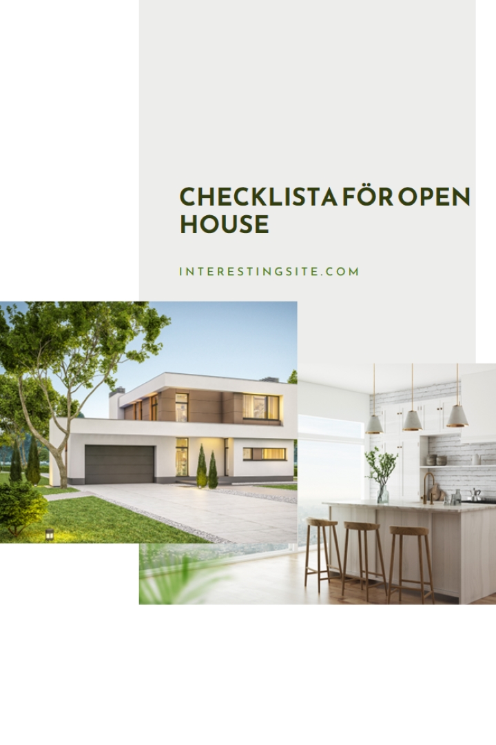 Checklista för öppet hus white modern-simple