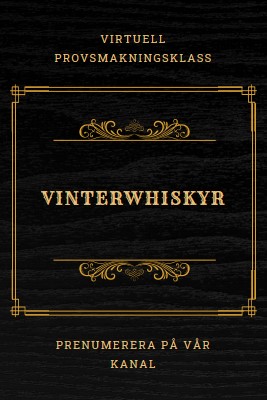 Whisky på vintern black vintage-retro