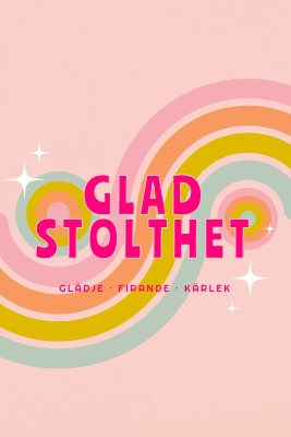 Glädje, firande, kärlek pink vintage-retro