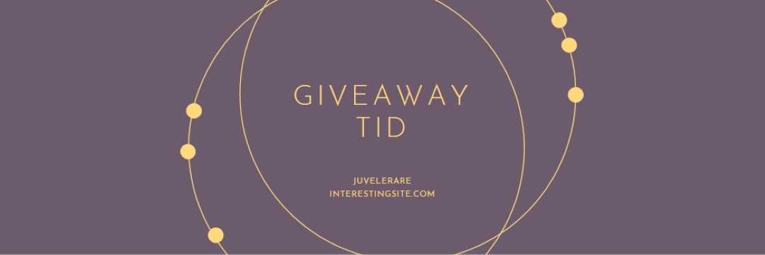 Det är giveaway tid purple modern-simple
