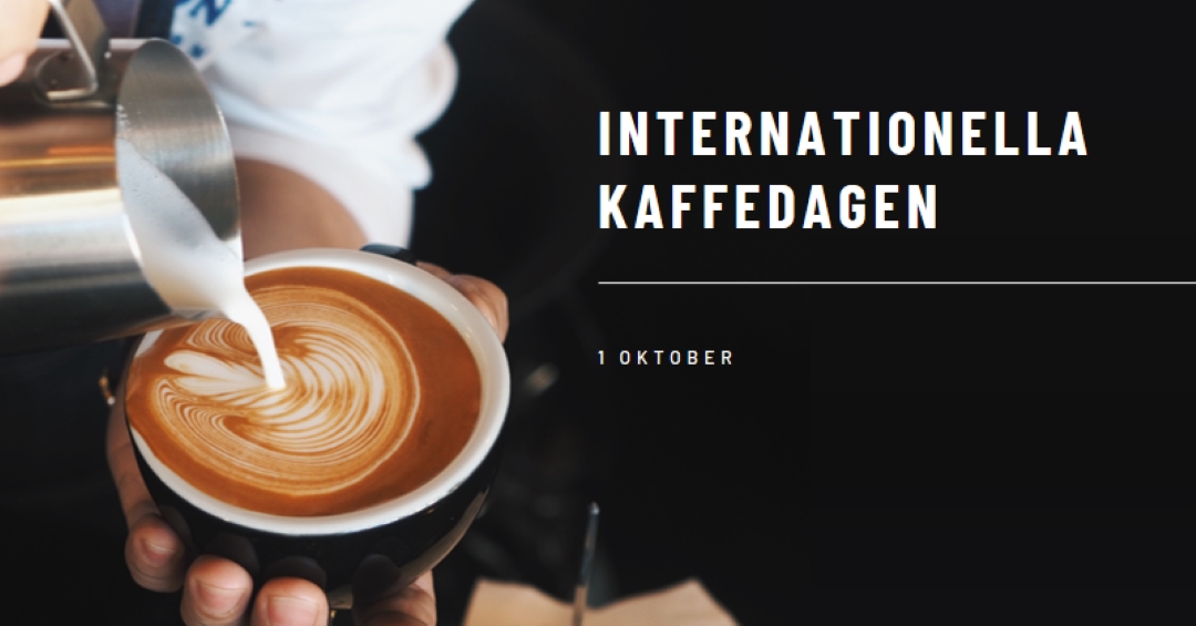 Internationella kaffedagen brown modern-simple