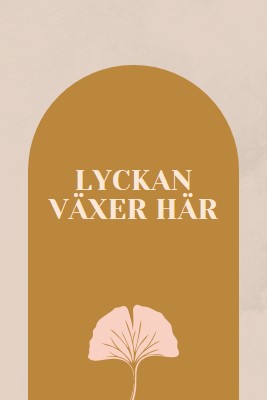 Lyckan växer här gray organic-boho