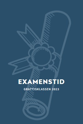 Ditt examensbevis blue modern-simple