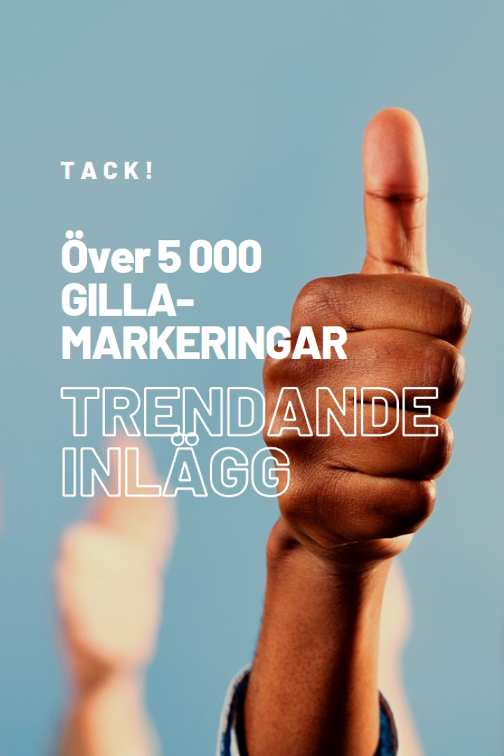 Två tummar uppåt blue modern-bold