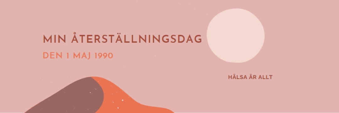 Min återställningsdag pink organic-boho