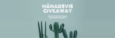 Månatligt giveaway-test green modern-simple