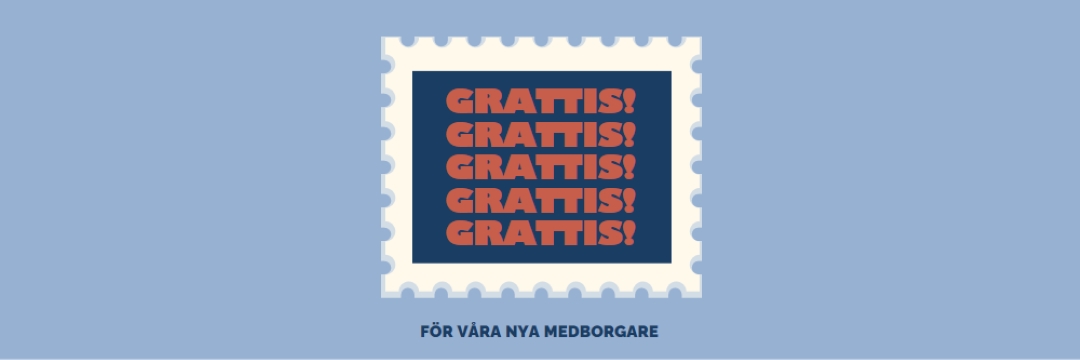 Grattis till våra nya medborgare blue modern-simple