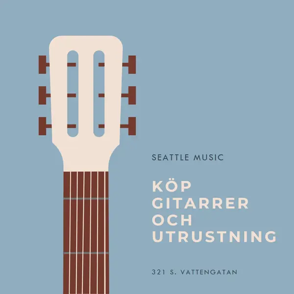Nytt år, ny gitarr blue modern-simple