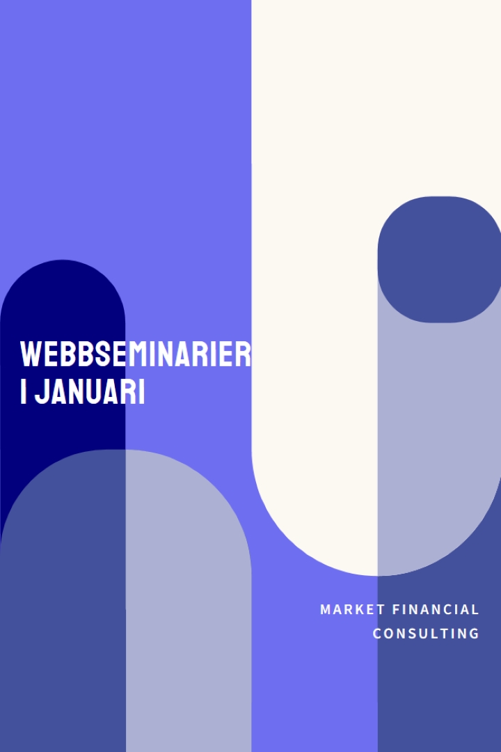 Webbseminarier i januari blue modern-bold