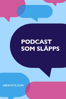 Podcasten släpps nu blue modern-color-block