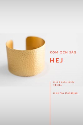 Kom och säg hej white modern-bold