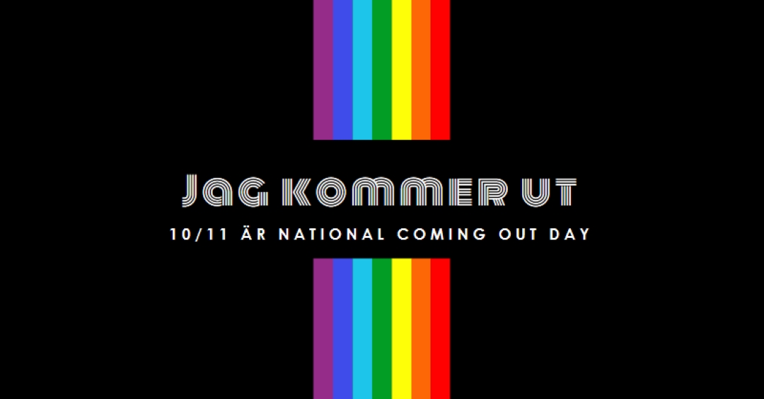 Jag kommer ut black vintage-retro