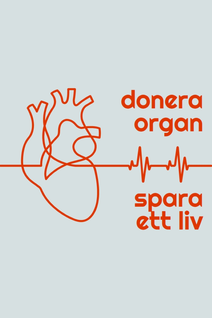 Bli organdonator blue whimsical-line