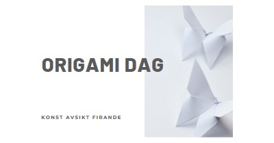 Origami-dagen white modern-simple