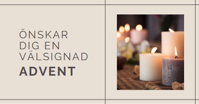 Önskar dig en välsignad advent brown modern-geometric-&-linear
