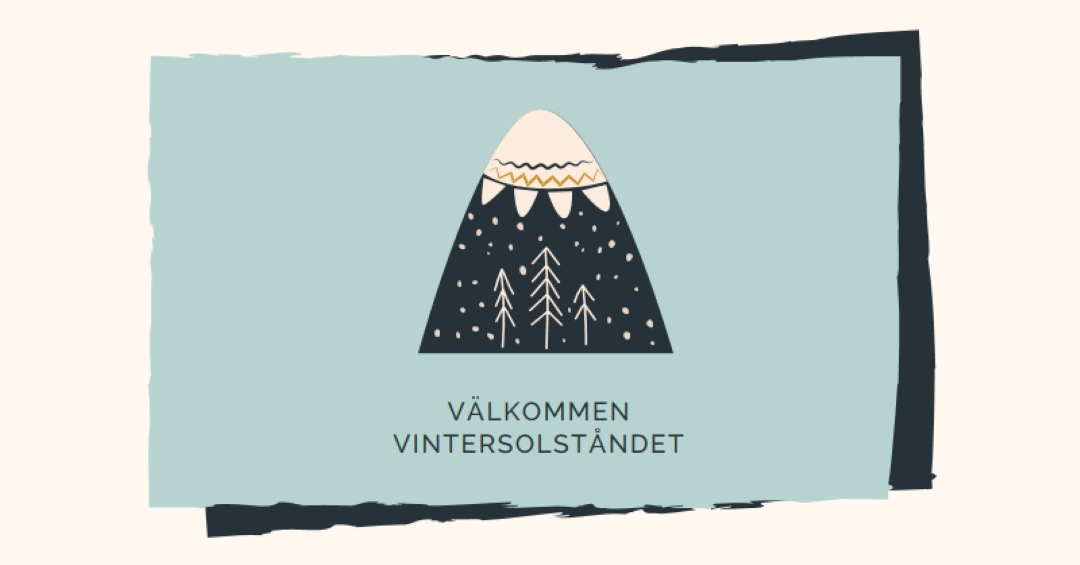 Välkommen vintersolståndet blue whimsical-color-block