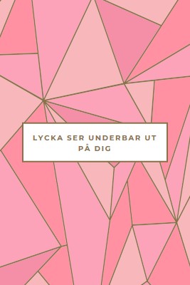 Lyckliga returer pink modern-simple