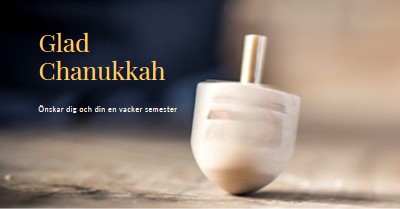 Skönheten i Hanukkah yellow modern-simple