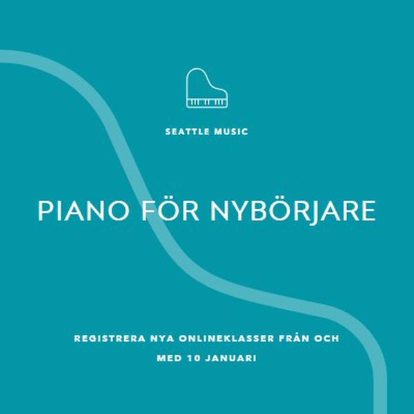 Pianoklasser blue modern-simple