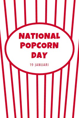 National Popcorn Day white whimsical-line