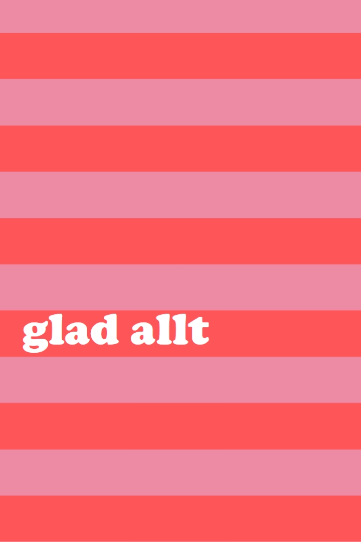 Allt är gott pink modern-bold