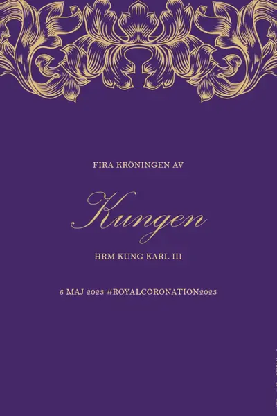 En kröning som passar en kung purple modern-simple