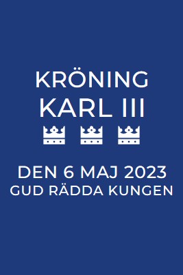 Gud rädda kungen blue modern-bold