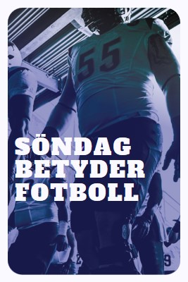 Söndag betyder fotboll purple modern-bold