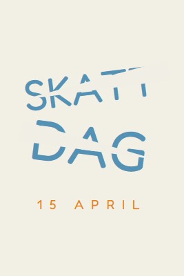 Glöm inte skattedagen gray modern-simple