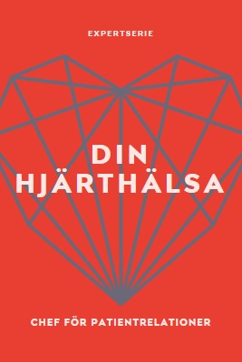 Din hjärthälsa red modern-bold