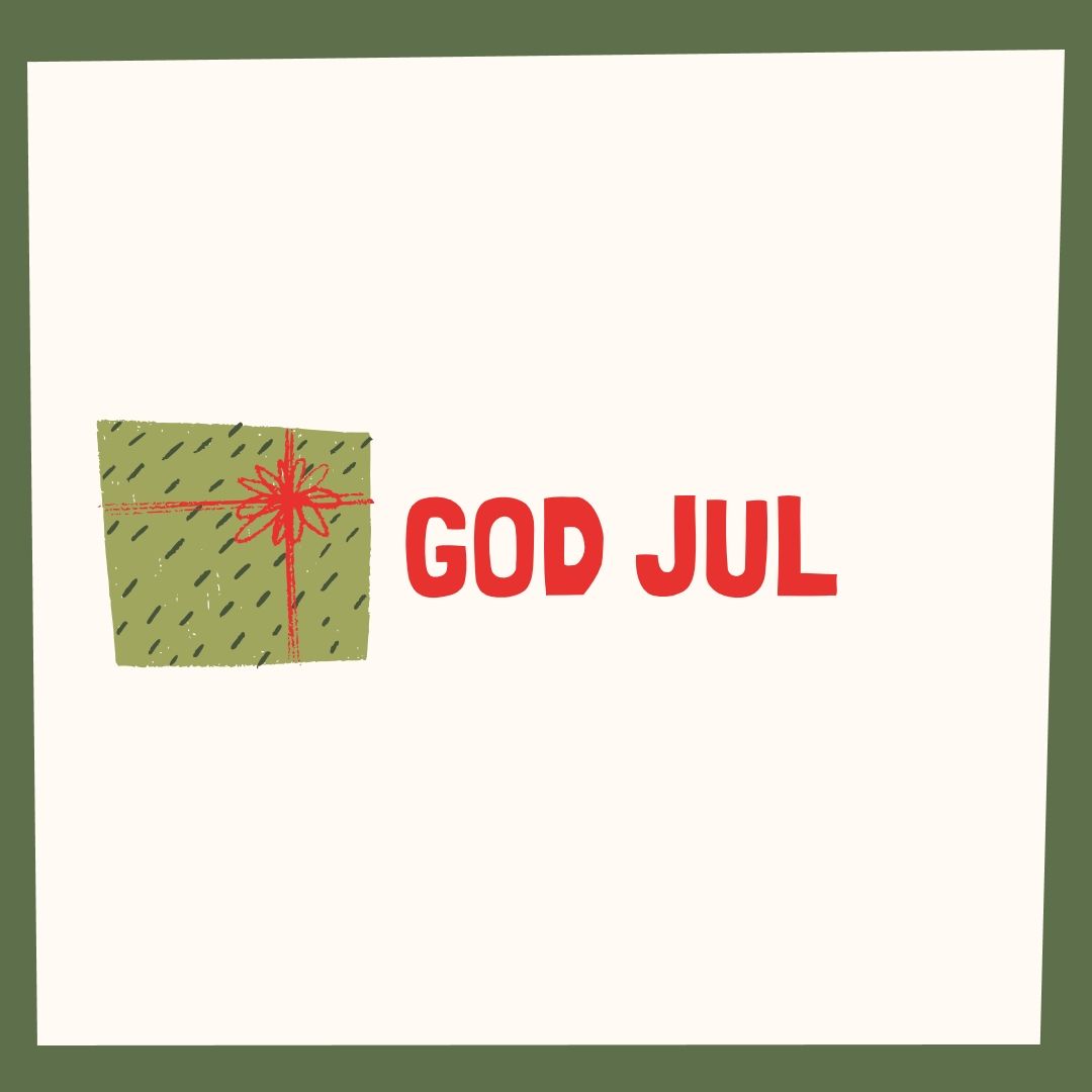God julklapp white whimsical-color-block
