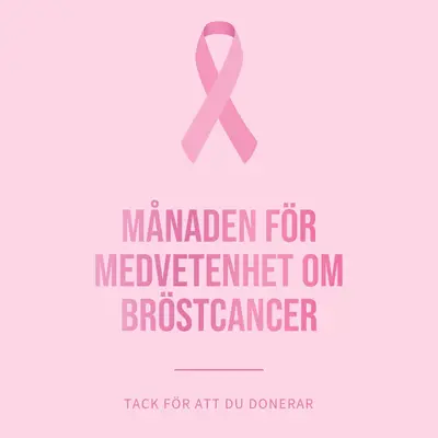 Informationsmånad för bröstcancer pink modern-simple