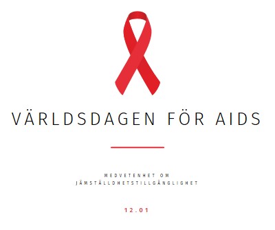 Öka aidsmedvetenheten white modern-simple