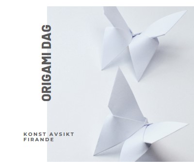 Origami-dagen white modern-simple