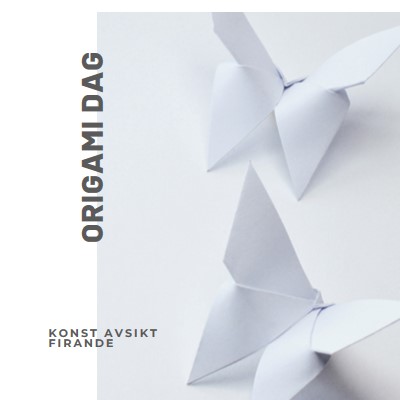 Origami-dagen white modern-simple