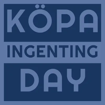 Stanna och köp inte blue modern-bold