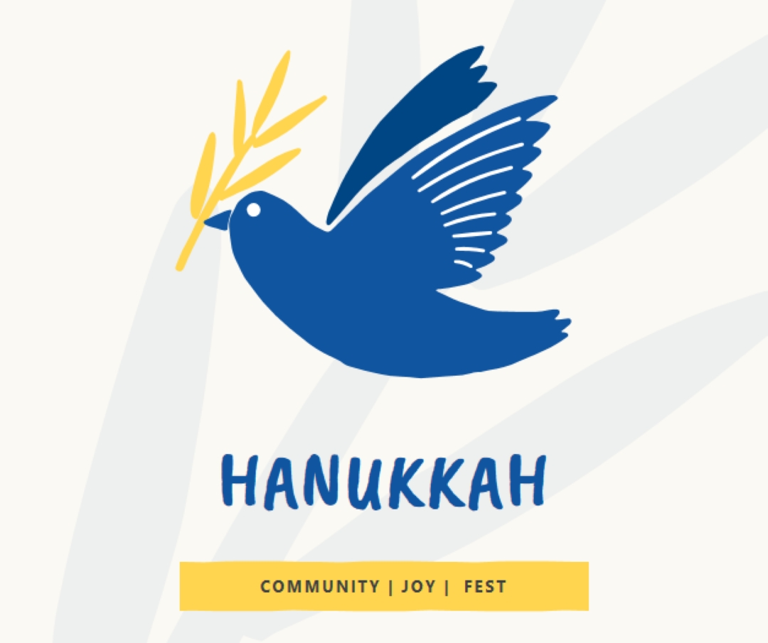 Hanukkah önskar white organic-simple