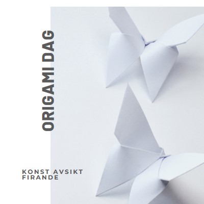 Origami-dagen white modern-simple