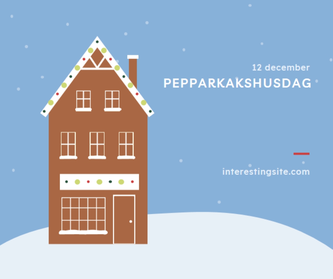 Pepparkakshusdag blue whimsical-color-block