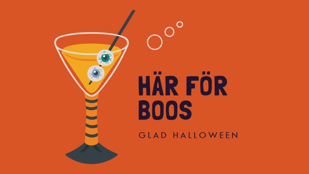 Ögonglob highball orange modern-bold